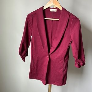 Size XS Red Wine Blazer from Altar’d State! Beautiful condition!